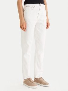 Calvin Klein Jeans Jeansy LV047F703G Biały Regular Fit. Białe jeansy Calvin Klein Jeans, bez wzorów, z jeansu. Za 409,99 zł.
