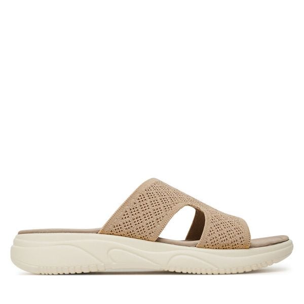 Klapki Clara Barson. Brązowe klapki Clara Barson, bez wzorów, bez obcasa. Za 119,99 zł.