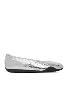 Puma Baleriny C-CATCH SOLEIL BALLERINA METALLIC WHISPER 40584301 Srebrny. Szare balerinki Puma, bez wzorów, ze skóry, bez obcasa, bez zapięcia. Za 279,99 zł.