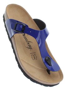 Sunbay Japonki "Camelia" w kolorze niebieskim rozmiar: 42. Niebieskie klapki Sunbay, bez wzorów, z otwartym noskiem, bez obcasa. Za 118,56 zł.