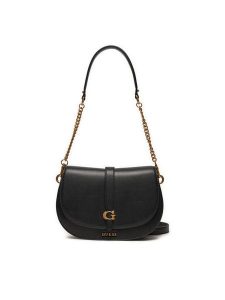 Guess Torebka Kuba HWVA93 29200 Czarny. Czarne torebki klasyczne Guess, z aplikacjami, ze skóry, bez dodatków. Za 639,99 zł.