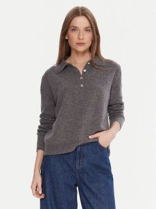 Kontatto Sweter 3M0977C Szary Regular Fit. Szare swetry klasyczne Kontatto, m, z wełny, bez kołnierzyka. Za 489,99 zł.