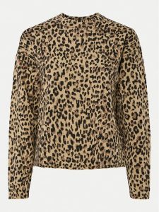 Pieces Sweter Seo 17156343 Brązowy Regular Fit. Brązowe swetry klasyczne Pieces, xs, z syntetyku, bez kołnierzyka. Za 149,99 zł.