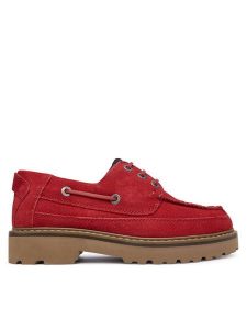 Tommy Jeans Półbuty Tjw Archive '01 Low Boat Shoe EN0EN03157 Czerwony. Czerwone półbuty Tommy Jeans, bez wzorów, z jeansu, bez obcasa, na płaskiej podeszwie, bez zapięcia. Za 486,99 zł.