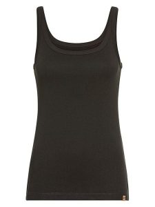 Camel Active Top w kolorze czarnym rozmiar: S. Czarne topy Camel Active, s, bez wzorów, z bawełny, bez kołnierzyka, bez ramiączek. Za 74,63 zł.