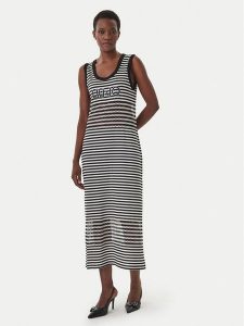 Liu Jo Beachwear Sukienka letnia VA6198 J3908 Czarny Slim Fit. Czarne kombinezony Liu Jo Beachwear, na lato, xl, bez wzorów, z wiskozy, bez kołnierzyka, bez ramiączek. Za 469,99 zł.