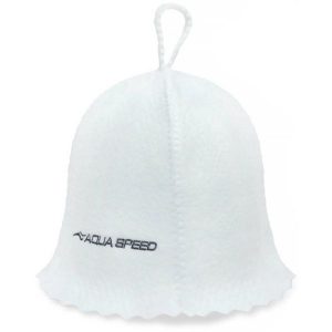 Czapka do sauny filcowa Aqua Speed. Białe czapki Aqua-Speed, bez wzorów. Za 44,99 zł.