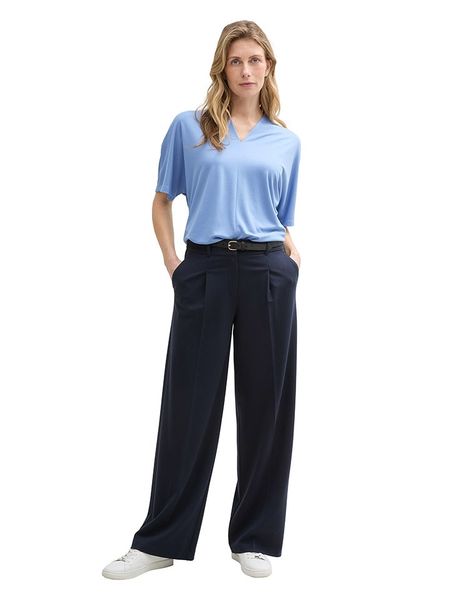 Tom Tailor Koszulka w kolorze błękitnym rozmiar: XL. Niebieskie bluzki Tom Tailor, xl, bez wzorów, bez kołnierzyka, bez ramiączek. Za 74,11 zł.