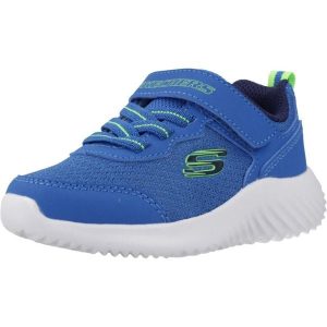 Buty SKECHERS BOUNDER TECHROX Niebieski. Niebieskie buty trekkingowe Skechers, z syntetyku, bez zapięcia. Za 150,62 zł.