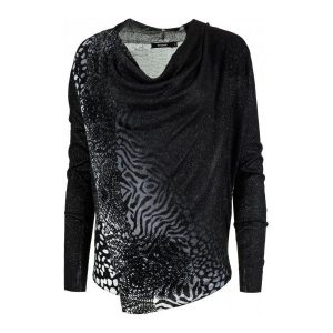 Desigual Sweter Damski Adeline Xs Czarny. Swetry klasyczne marki Desigual. W wyprzedaży za 221,00 zł.