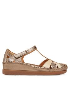 Pikolinos Sandały W8K-0705Clc1 Beżowy. Brązowe sandały Pikolinos, bez wzorów, ze skóry, bez obcasa, na płaskiej podeszwie, bez zapięcia. Za 519,99 zł.