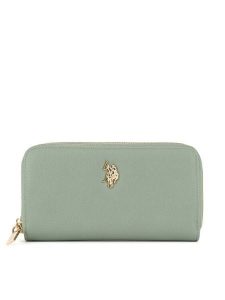U.S. Polo Assn. Portfel BIUXT8382WVP Khaki. Brązowe portfele U.S. Polo Assn., bez wzorów, z tworzywa sztucznego. Za 159,99 zł.