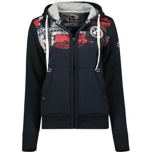 Geographical Norway Bluza "Fespote" w kolorze granatowym rozmiar: XL. Niebieskie bluzy Geographical Norway, xl, bez wzorów, bez kaptura. Za 66,00 zł.