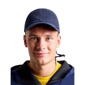 Czapka Slam Deck Dorosłych. Niebieskie czapki SLAM, bez wzorów, z bawełny, sportowe. Za 113,60 zł.