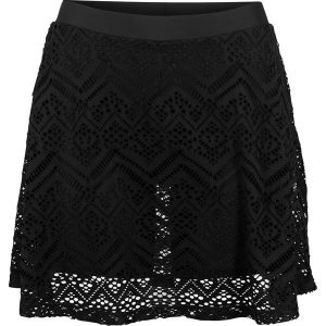 Spódniczka kąpielowa. Czarne bikini bonprix, bez wzorów, z koronki. Za 102,99 zł.