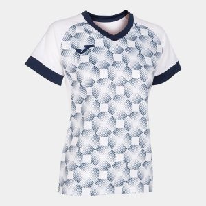 Koszulka do piłki nożnej damska Joma Supernova III. Czarne bluzki JOMA, xl, bez wzorów, sportowe, bez kołnierzyka, bez ramiączek. Za 42,99 zł.