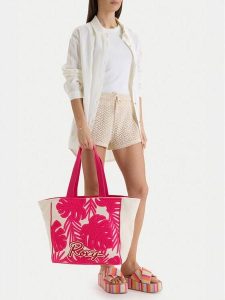 Roxy Torebka CWBEO-ROXY-L-005-09 Beżowy. Brązowe torebki klasyczne Roxy, bez wzorów, z materiału, bez dodatków. Za 139,99 zł.