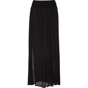 Spódnica maxi z lejącej wiskozy. Czarne spódnice bonprix, bez wzorów, z wiskozy, maxi. Za 89,99 zł.