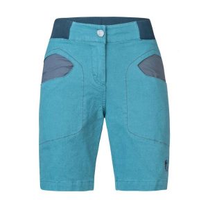 Szorty damskie Rafiki Juno. Niebieskie szorty RAFIKI, bez wzorów, sportowe. W wyprzedaży za 293,45 zł.