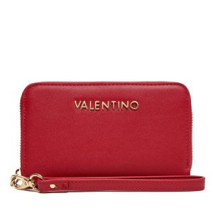 Portfel Valentino. Czerwone portfele Valentino, bez wzorów. Za 189,99 zł.