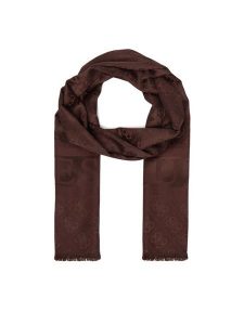 Guess Szal AW5685 POL03 Brązowy ciemny. Brązowe rękawiczki Guess, z aplikacjami, z poliesteru. Za 194,99 zł.