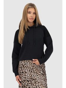 Alife and kickin Bluza "Elisabeth" w kolorze czarnym rozmiar: S. Czarne bluzy Alife and Kickin, s, bez wzorów, z bawełny, z kapturem. Za 79,03 zł.