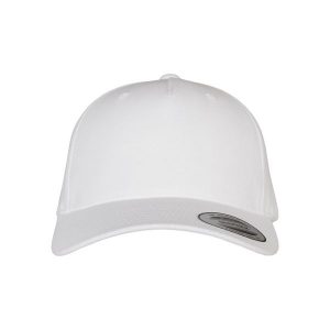 Zakrzywiona czapka snapback Flexfit Yp Classics Premium 5. Białe czapki FLEXFIT, bez wzorów. Za 68,15 zł.