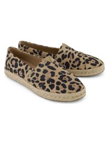 TOMS Skórzane espadryle w kolorze beżowo-czarnym rozmiar: 35,5. Brązowe espadryle Toms, bez wzorów, bez obcasa. Za 159,95 zł.