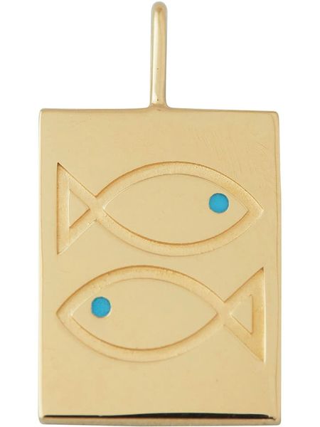 Design Letters Pozłacana zawieszka "Pisces" - wys. 2 cm rozmiar: onesize. Żółte zawieszki Design Letters, pozłacane. Za 160,58 zł.