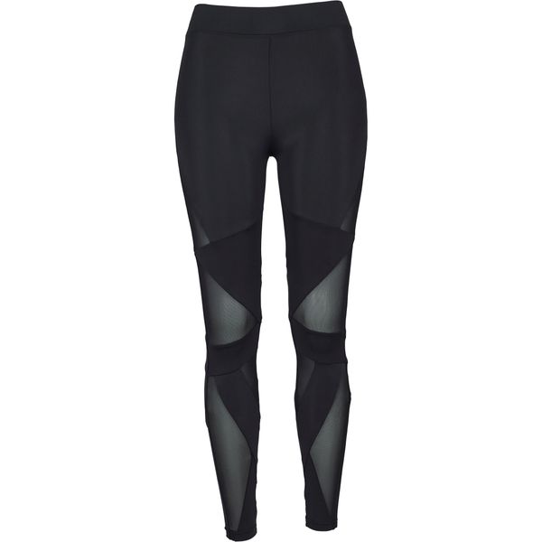 Legginsy damskie Urban Classic mesh triangle GT. Czarne legginsy Urban Classics, bez wzorów, z meshu. Za 148,00 zł.