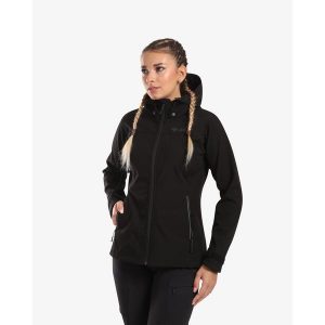 Damska kurtka softshell Kilpi RAVIA-W. Czarne kurtki Kilpi, xs, bez wzorów, z softshellu, bez kaptura. Za 318,77 zł.