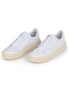Anna Morellini Skórzane sneakersy "Feeria" w kolorze biało-beżowym rozmiar: 38. Białe trampki Anna Morellini, bez wzorów, bez zapięcia. Za 364,56 zł.