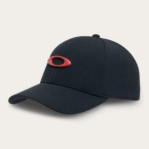 Czapka z daszkiem unisex Oakley TINCAN czarna FOS911545-04C r S/M. Czarne czapki Oakley, bez wzorów, z elastanu, eleganckie. Za 105,34 zł.