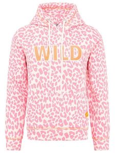 Zwillingsherz Bluza "Leo Pastell" w kolorze kremowo-jasnoróżowym rozmiar: M. Brązowe bluzy Zwillingsherz, m, bez wzorów, z kapturem. Za 197,95 zł.