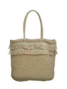 BLE Shopper bag w kolorze beżowym - 48 x 46 x 10 cm rozmiar: onesize. Brązowe shopper bag BLE, bez wzorów, z materiału, na ramię, bez dodatków. Za 56,45 zł.