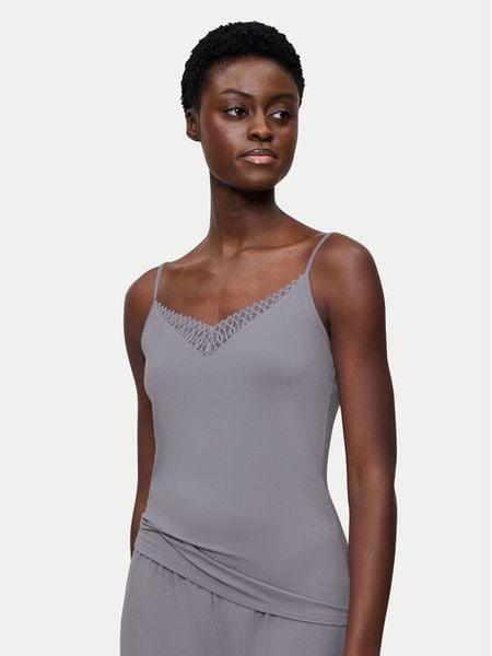 Triumph Koszulka piżamowa Aura Spotlight 10221405 Szary Regular Fit. Szare koszule nocne Triumph, bez wzorów, bez ramiączek. Za 117,00 zł.