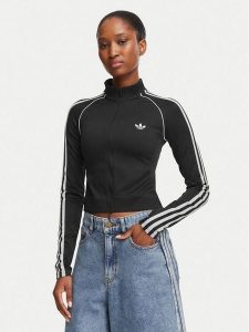 Adidas Bluza Essentials 3 Stripes Seamless Tracktop KX8420 Czarny Slim Fit. Czarne bluzy ADIDAS, l, bez wzorów, z syntetyku, bez kaptura. Za 239,99 zł.