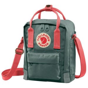 Saszetka Fjallraven Kanken Sling - frost green/peach pink. Zielone nerki i saszetki Fjällräven, bez wzorów. Za 359,99 zł.