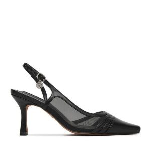 Szpilki Nine West. Czarne szpilki Nine West, bez wzorów, bez obcasa. Za 229,99 zł.