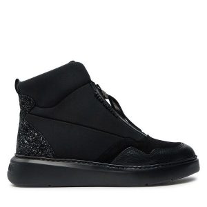 Botki Hispanitas. Czarne botki Hispanitas, bez wzorów, bez obcasa, na płaskiej podeszwie, bez zapięcia. Za 539,99 zł.