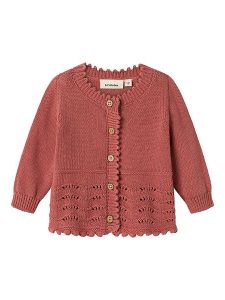 Lil Atelier Kardigan "Lola" w kolorze ciemnoczerwonym rozmiar: 68. Czerwone kardigany Lil' Atelier, z bawełny. Za 96,60 zł.