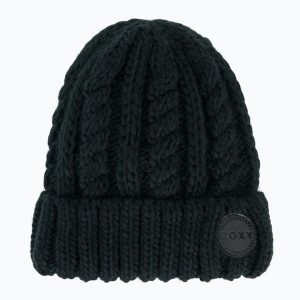Czapka zimowa damska ROXY Tram Beanie. Czarne czapki Roxy, bez wzorów, z materiału, sportowe. Za 139,99 zł.