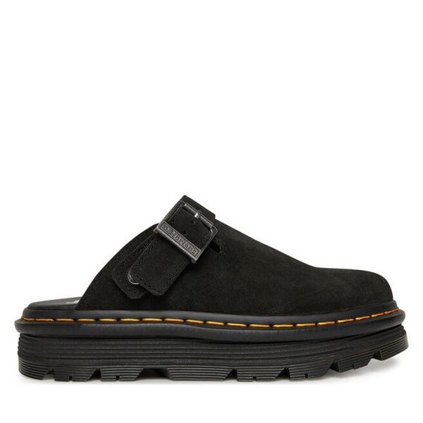 Klapki Dr. Martens. Czarne klapki Dr. Martens, bez wzorów, bez obcasa. Za 482,99 zł.