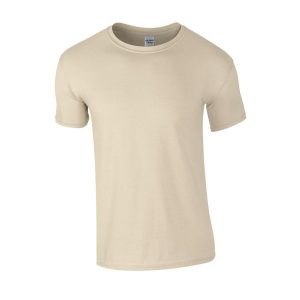 Koszulka Softstyle Dla Dorosłych Unisex. Brązowe bluzki GILDAN, xl, bez wzorów, sportowe, bez kołnierzyka, bez ramiączek. Za 34,99 zł.