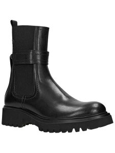 Wojas Skórzane sztyblety w kolorze czarnym rozmiar: 37. Czarne botki Wojas, bez wzorów, bez obcasa, bez zapięcia. Za 424,45 zł.