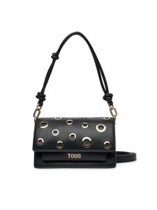 TOUS Torebka Audree Eyelets 2002202951 Czarny. Czarne torebki klasyczne Tous, bez wzorów, ze skóry, bez dodatków. Za 659,99 zł.