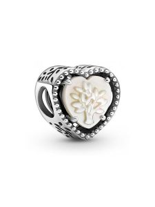 Pandora Srebrny charms rozmiar: onesize. Szare zawieszki Pandora, z perłą, srebrne. Za 194,15 zł.