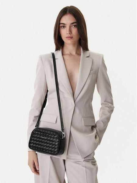 MICHAEL Michael Kors Torebka 32R6SJ6C5L Czarny. Czarne torebki klasyczne MICHAEL Michael Kors, bez wzorów, ze skóry, bez dodatków. Za 611,99 zł.