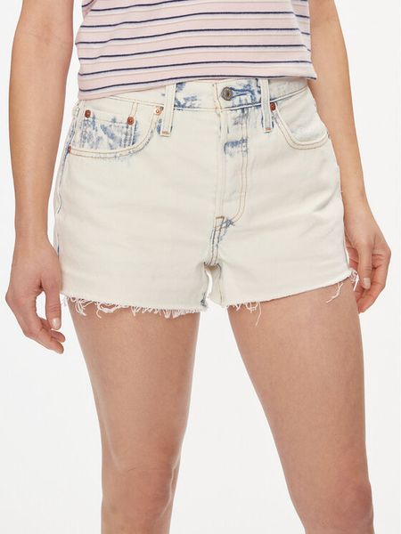 Levi's® Szorty jeansowe 501® 56327-0403 Niebieski Regular Fit. Niebieskie szorty bez wzorów, z bawełny. Za 199,99 zł.