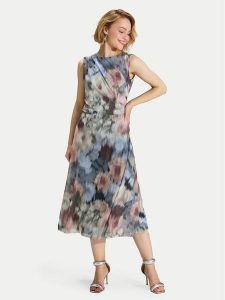 Swing Sukienka koktajlowa 5AK05200 Kolorowy Regular Fit. Sukienki Swing, bez wzorów, z syntetyku, wizytowe, bez kołnierzyka, bez ramiączek. Za 599,99 zł.